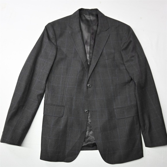 Jack Spade‎ 40R Brown Plaid Flannel Wool Mens Blazer Sport Jacket Coat